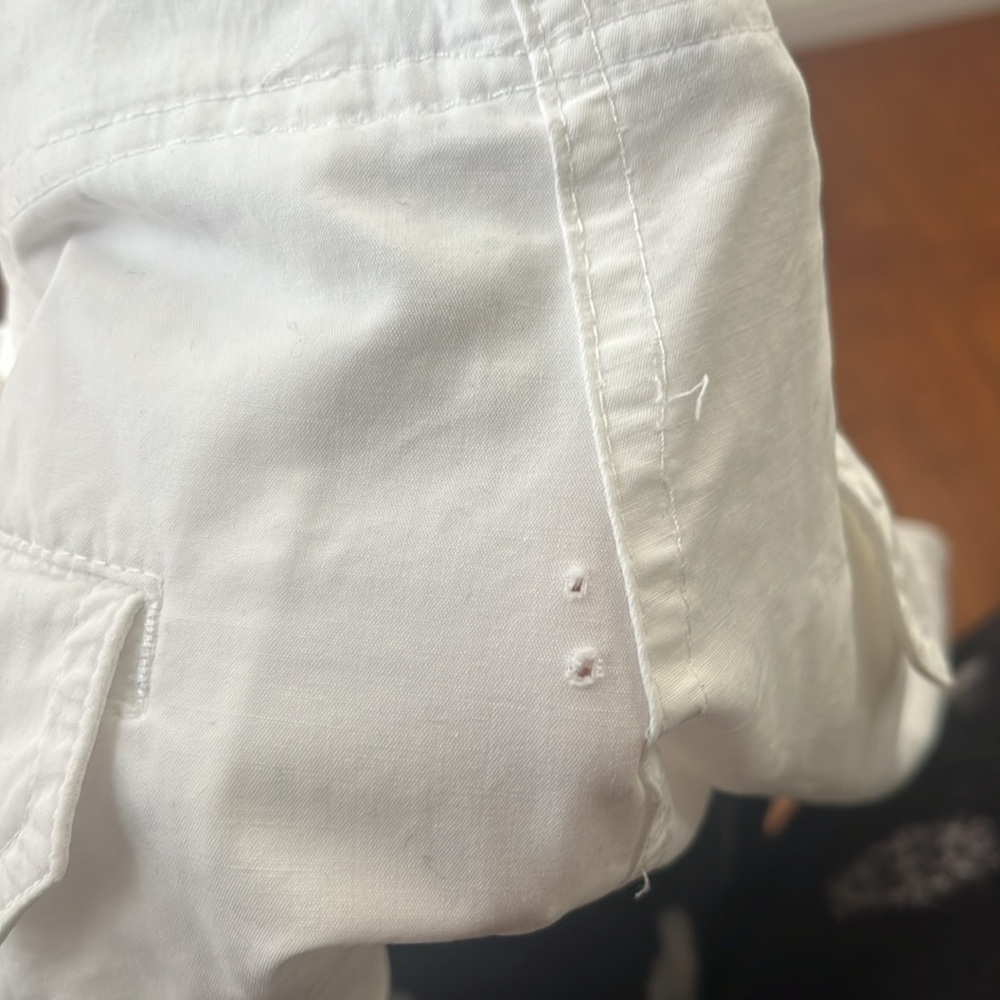 Vintage Lauren Ralph Lauren White Bermuda Buckle Short - Picture 11 of 11